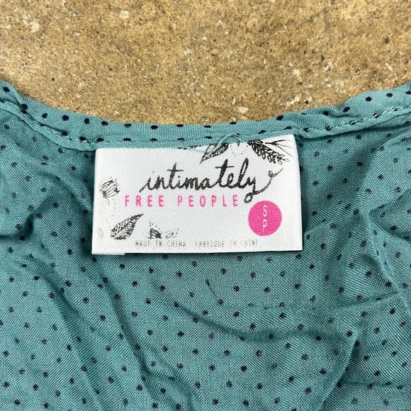 Free People Teal and Navy Voile Lace Trapeze slip dress
Size: Small - Picture 3 of 6